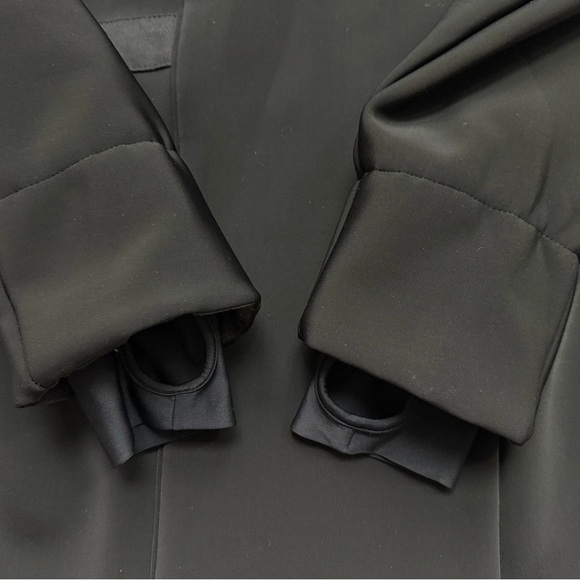 Paskho Fleece Lined Women’s Cocoon Jacket Sz Small Black - Picture 8 of 9